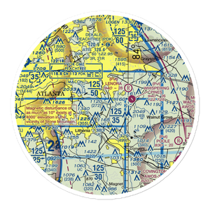 Lt World Airport (00GA) VFR Sectional Sticker (30 mile)