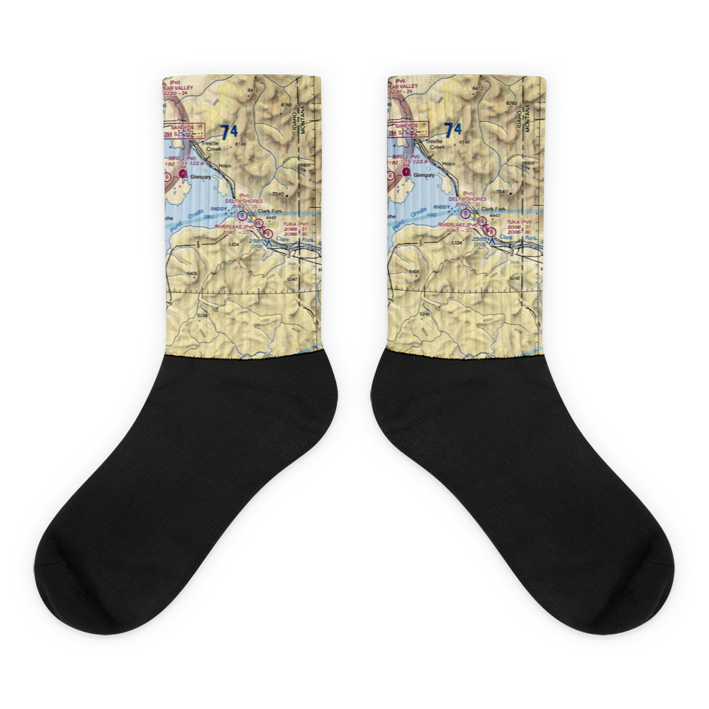 Delta Shores Airport (00ID) VFR Sectional Socks 