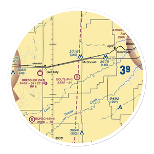 Goltl Airport (00IG) VFR Sectional Sticker (30 mile)
