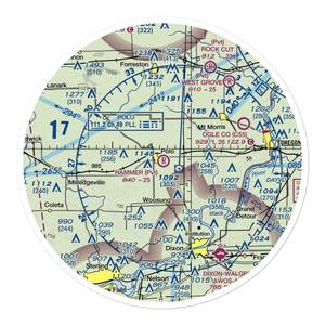 Hammer Airport (00IL) VFR Sectional Sticker (30 mile)