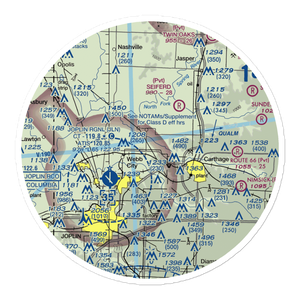 Cooper Flying Service Airport (00MO) VFR Sectional Sticker (30 mile)