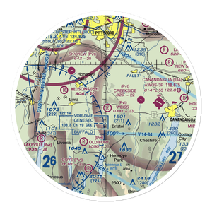Weiss Airfield (00NY) VFR Sectional Sticker (30 mile)