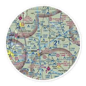 Ferrell Field (00PN) VFR Sectional Sticker (30 mile)