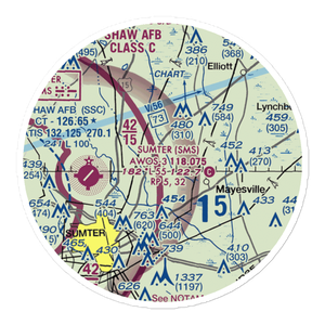 Flying O Airport (00SC) VFR Sectional Sticker (20 mile)