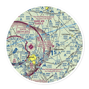 Flying O Airport (00SC) VFR Sectional Sticker (30 mile)