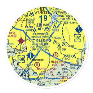 Alpine Range Airport (00TS) VFR Sectional Sticker (20 mile)