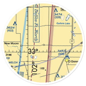 L P Askew Farms Airport (00XS) VFR Sectional Sticker (20 mile)