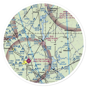 Ware Island Airport (01AL) VFR Sectional Sticker (30 mile)