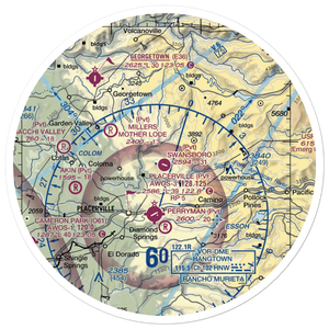 Swansboro Country Airport (01CL) VFR Sectional Sticker (30 mile)
