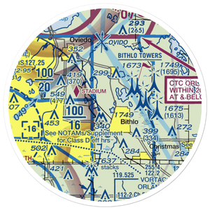 Rybolt Ranch Airport (01FA) VFR Sectional Sticker (20 mile)