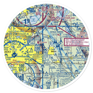 Rybolt Ranch Airport (01FA) VFR Sectional Sticker (30 mile)