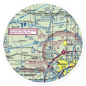 Stender Airport (01IA) VFR Sectional Sticker (30 mile)