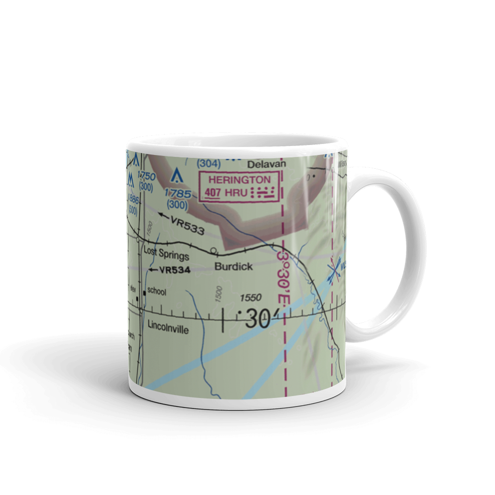 Flying N Ranch Airport (01KS) VFR Sectional  Mug 