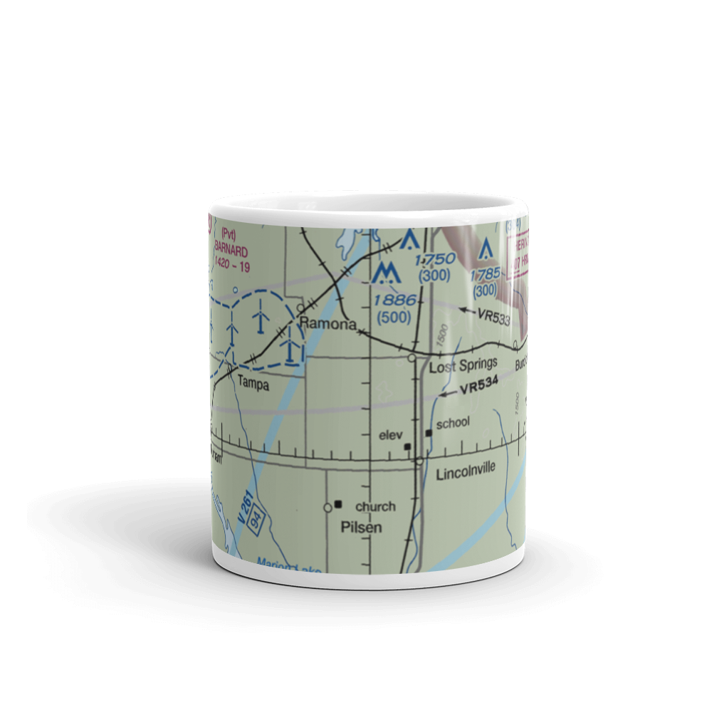 Flying N Ranch Airport (01KS) VFR Sectional  Mug 