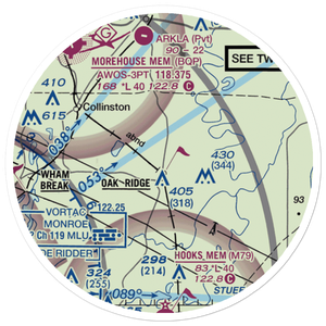 Barham Airport (01LA) VFR Sectional Sticker (20 mile)