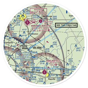 Barham Airport (01LA) VFR Sectional Sticker (30 mile)