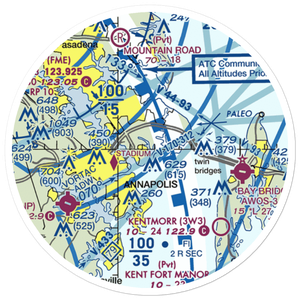 Annapolis Seaplane Base (01MD) VFR Sectional Sticker (20 mile)