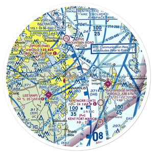 Annapolis Seaplane Base (01MD) VFR Sectional Sticker (30 mile)