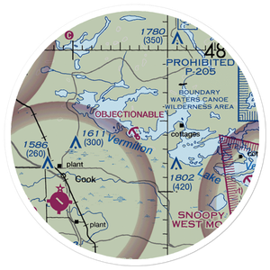 Barnes Seaplane Base (01MN) VFR Sectional Sticker (20 mile)