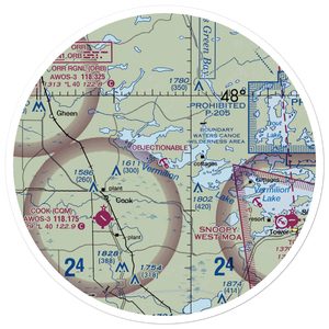 Barnes Seaplane Base (01MN) VFR Sectional Sticker (30 mile)