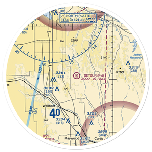 Detour Airport (01NE) VFR Sectional Sticker (30 mile)