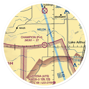 Champion Ranch Airport (01NM) VFR Sectional Sticker (20 mile)