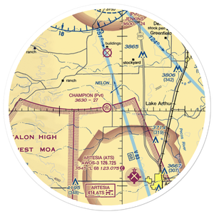 Champion Ranch Airport (01NM) VFR Sectional Sticker (30 mile)