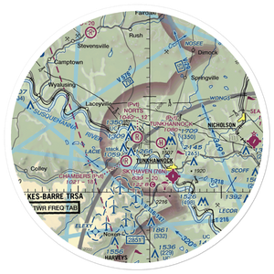Nort's Resort Airport (01PS) VFR Sectional Sticker (30 mile)