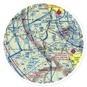 York Airport (01SC) VFR Sectional Sticker (30 mile)
