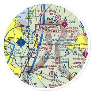 Smith Field (01TE) VFR Sectional Sticker (20 mile)