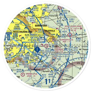 Colonial Air Park (01TN) VFR Sectional Sticker (30 mile)