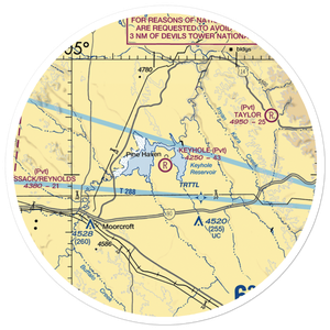 Keyhole Airport (01WY) VFR Sectional Sticker (30 mile)