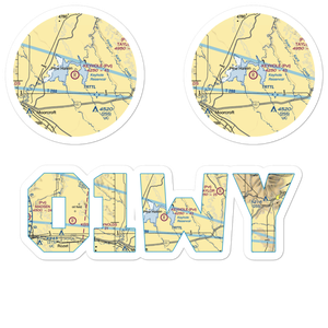 Keyhole Airport (01WY) VFR Sectional Sticker Pack