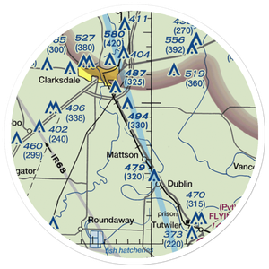 Shannon Field (02CD) VFR Sectional Sticker (20 mile)
