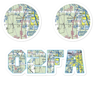 Osborn Airfield (02FA) VFR Sectional Sticker Pack