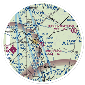 Doug Bolton Field (02GA) VFR Sectional Sticker (20 mile)