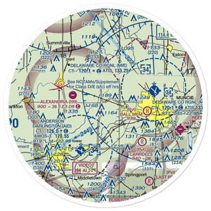 Diamond P. Field (02IN) VFR Sectional Sticker (30 mile)