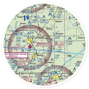 Fairplains Airpark (02MI) VFR Sectional Sticker (30 mile)