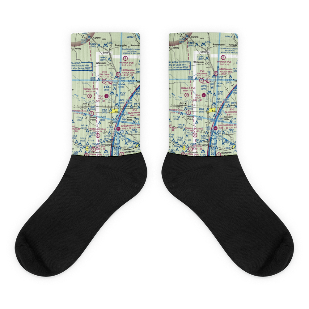 Troy Airpark (02MO) VFR Sectional Socks 