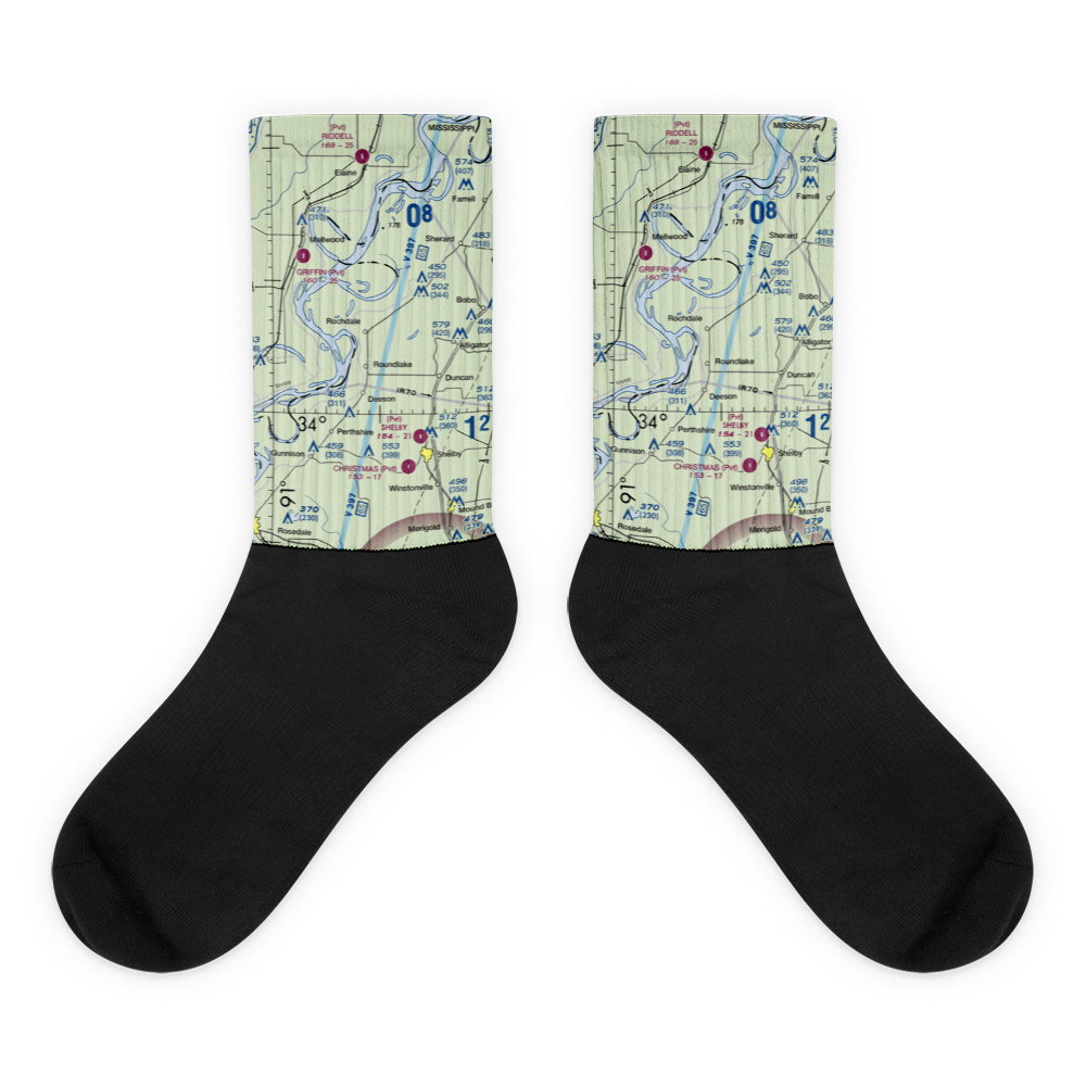 Watts Field (02MS) VFR Sectional Socks 