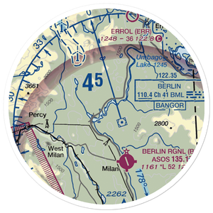 Iroquois Landing Seaplane Base (02NH) VFR Sectional Sticker (20 mile)