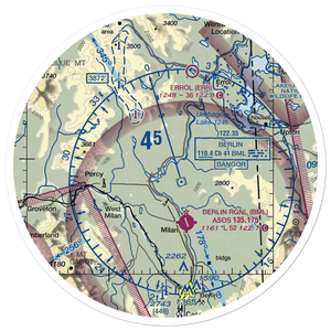 Iroquois Landing Seaplane Base (02NH) VFR Sectional Sticker (30 mile)