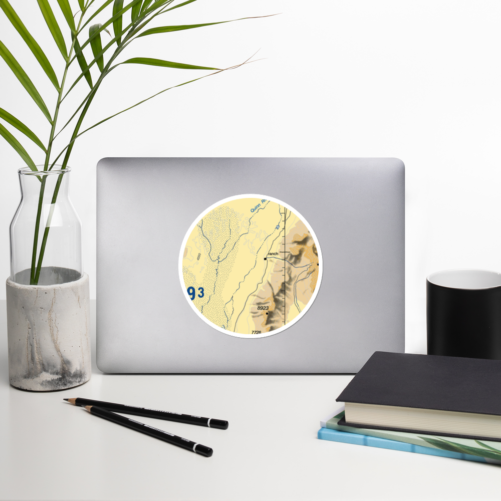 Paiute Meadows Airport (02NV) VFR Sectional Sticker (20 mile) 