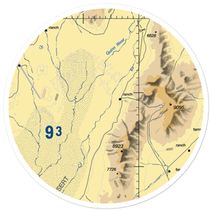 Paiute Meadows Airport (02NV) VFR Sectional Sticker (30 mile)