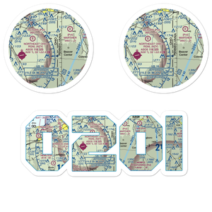 Murtha Airport (02OI) VFR Sectional Sticker Pack