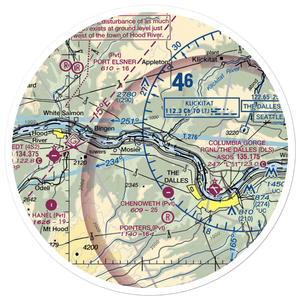 Rowena Dell Airport (02OR) VFR Sectional Sticker (30 mile)