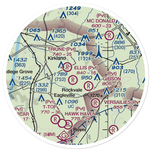 Ellis Field (02TN) VFR Sectional Sticker (20 mile)