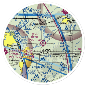 Beer Airport (02WI) VFR Sectional Sticker (20 mile)