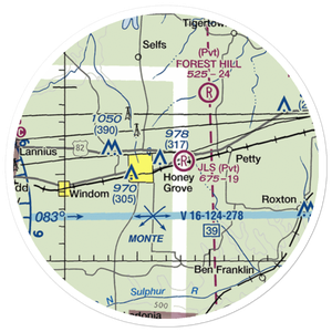 JLS Farms Airport (02XA) VFR Sectional Sticker (20 mile)
