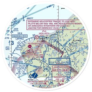 Joe Clouds Seaplane Base (03AK) VFR Sectional Sticker (30 mile)